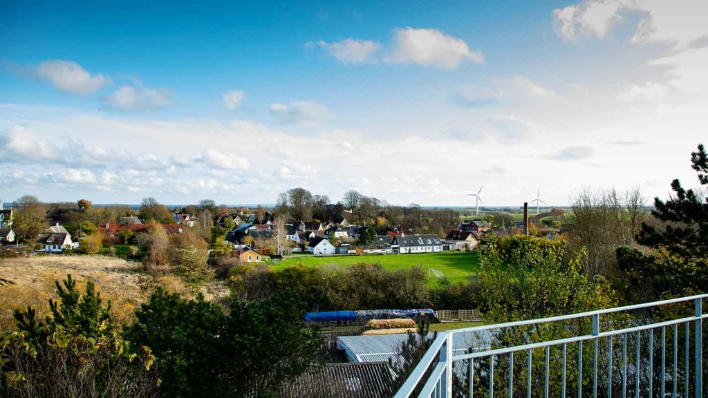 Brundby Samsø - Landsbyen set fra Møllestubben