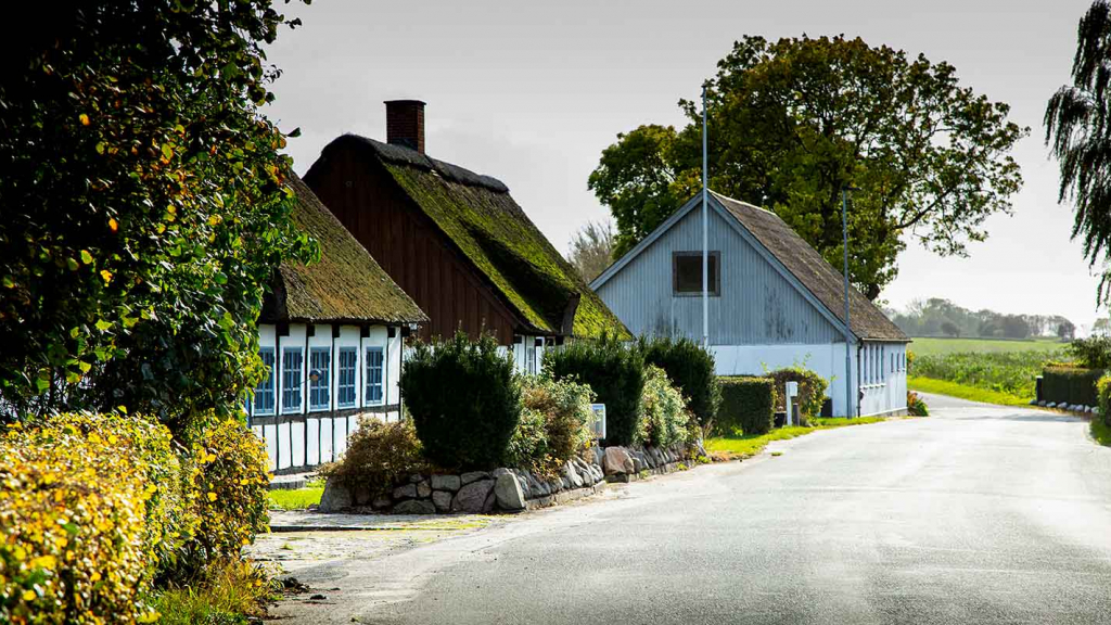 Hårdmark Samsø landsbyidyl med bindingsværk