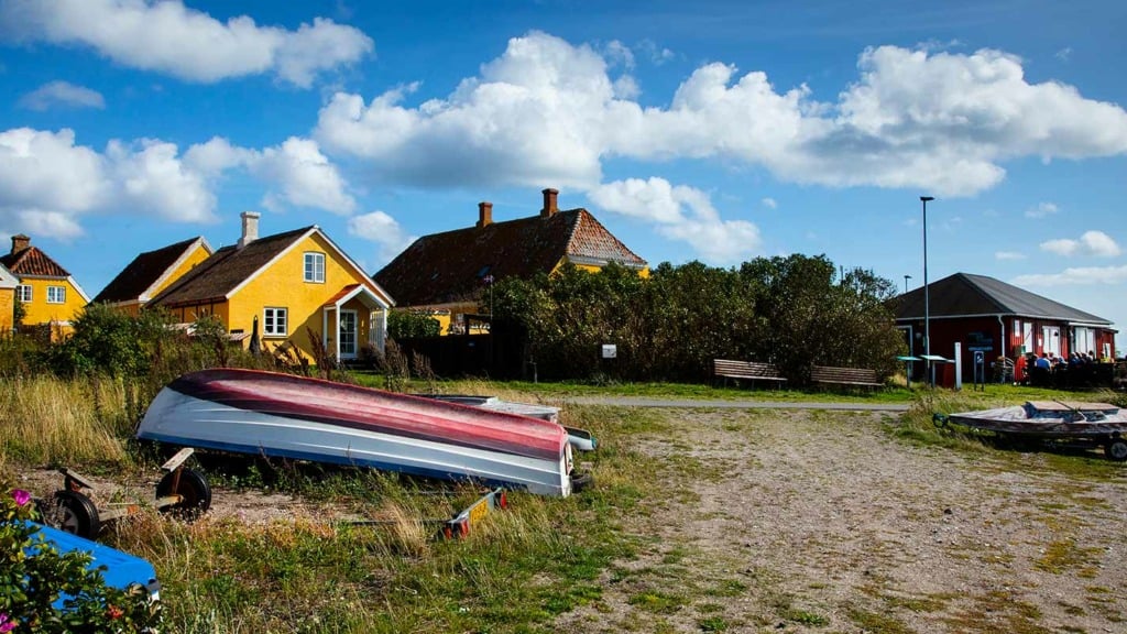 Langør Samsø gule huse smokehouse sejlerstue