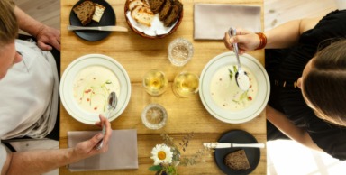 Par på restaurant