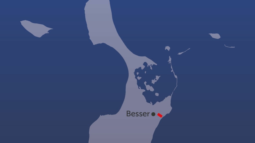 Kort med angivelse af stenkiste